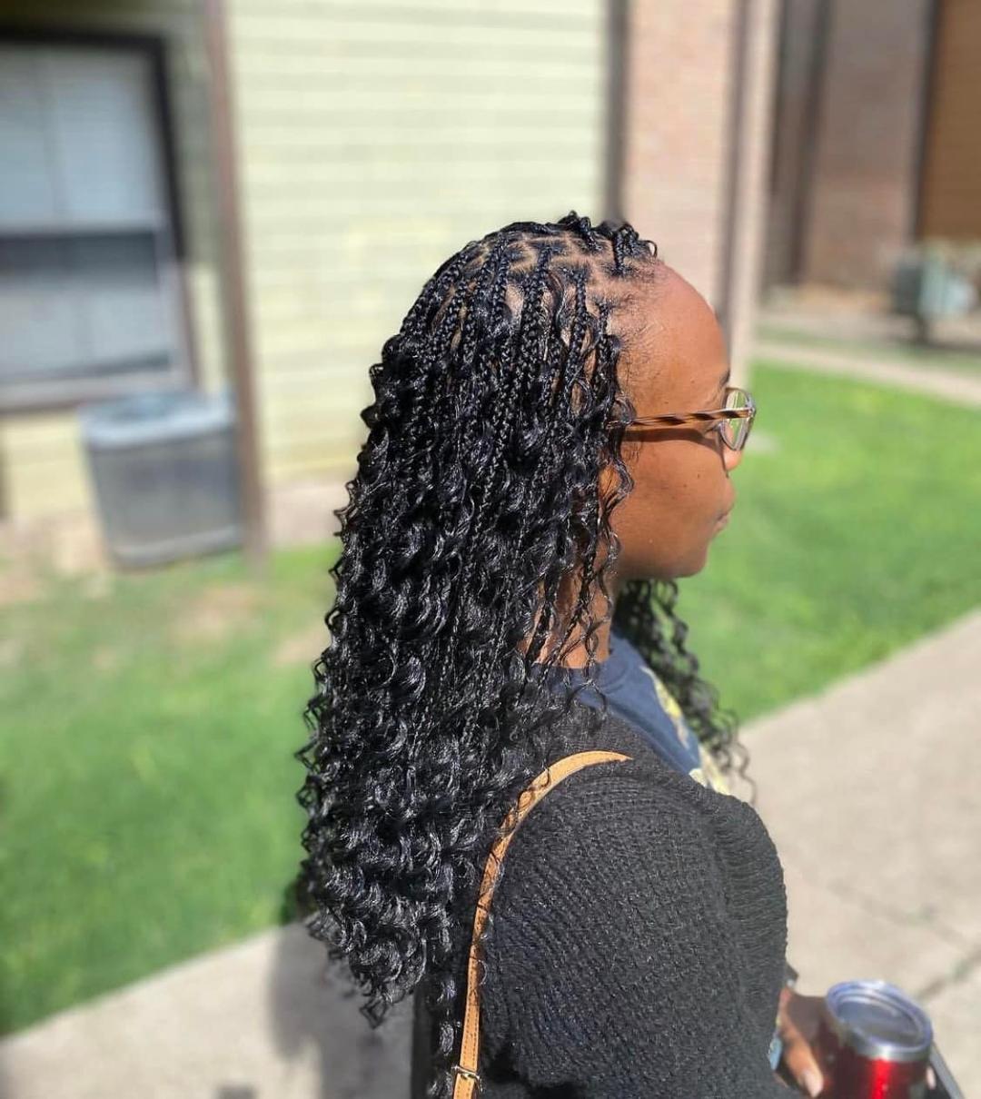 black framed eyeglasses